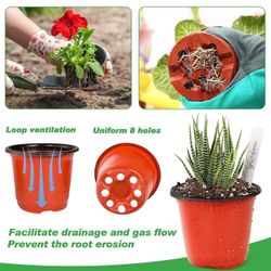 4" Small Plastic Plant Nursery Pot/Pots (100pcs)