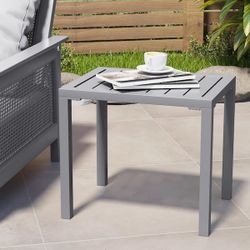 New Aluminum Outdoor Side Table – Patio/Pool/Backyard