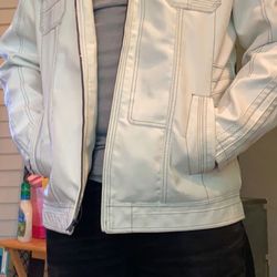 Leather Jacket (white)