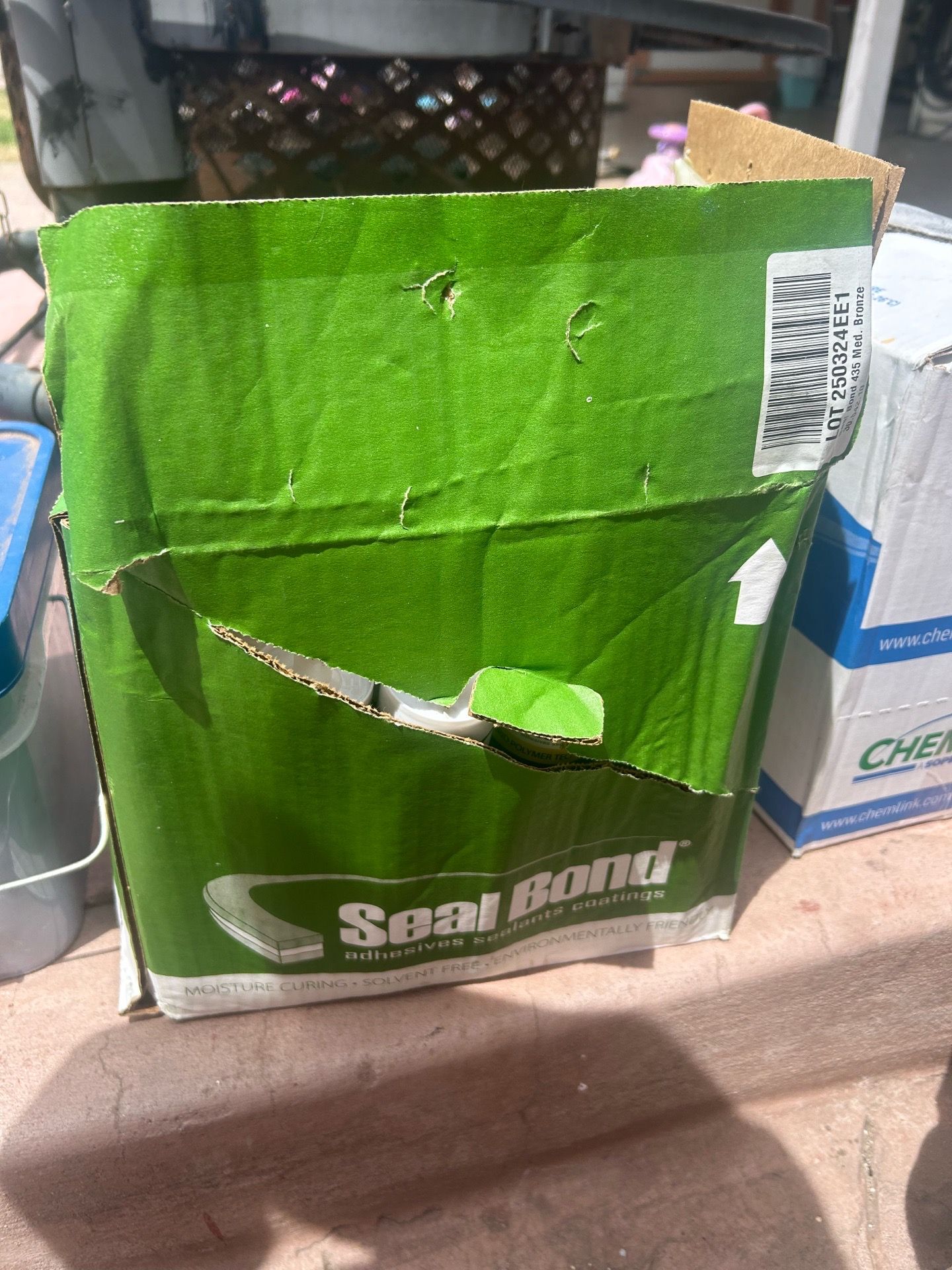 Seal Bond roofing caulking
