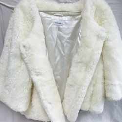 Ivory Fur Faux Jacket 