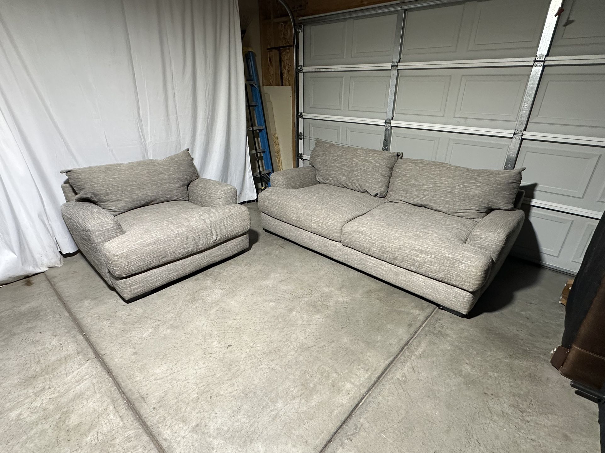 Oversized Couch and Chair *Free Delivery*