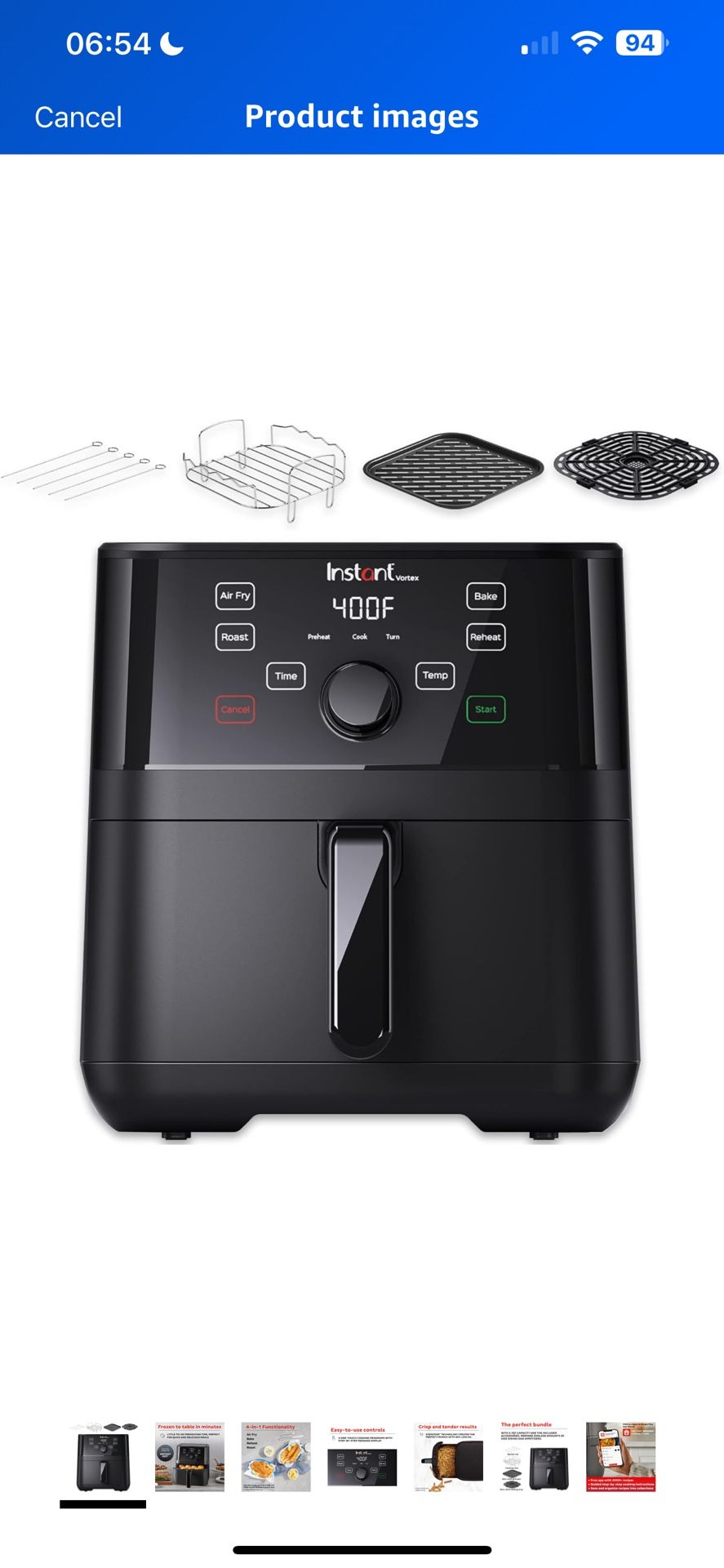 InstantAir Fryer With Accessories