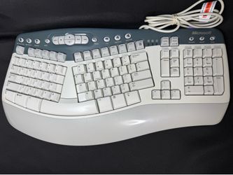 Microsoft Natural MultiMedia Keyboard 1.0A RT9470 Ergonomic PS/2 X08-77077
