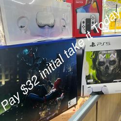 Ps5 Xbox X Nintendo Switch Oculus Meta Quest2 New Sealed No Credit Needed Pay Down Only