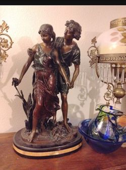 Bronze statue/Sculpture "Lovers" signed by Artist  Reduced to p only $650
