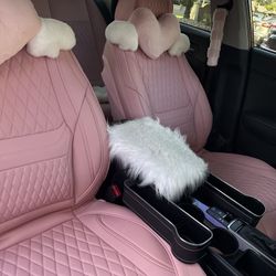 Pink Seat Covers Front And Back