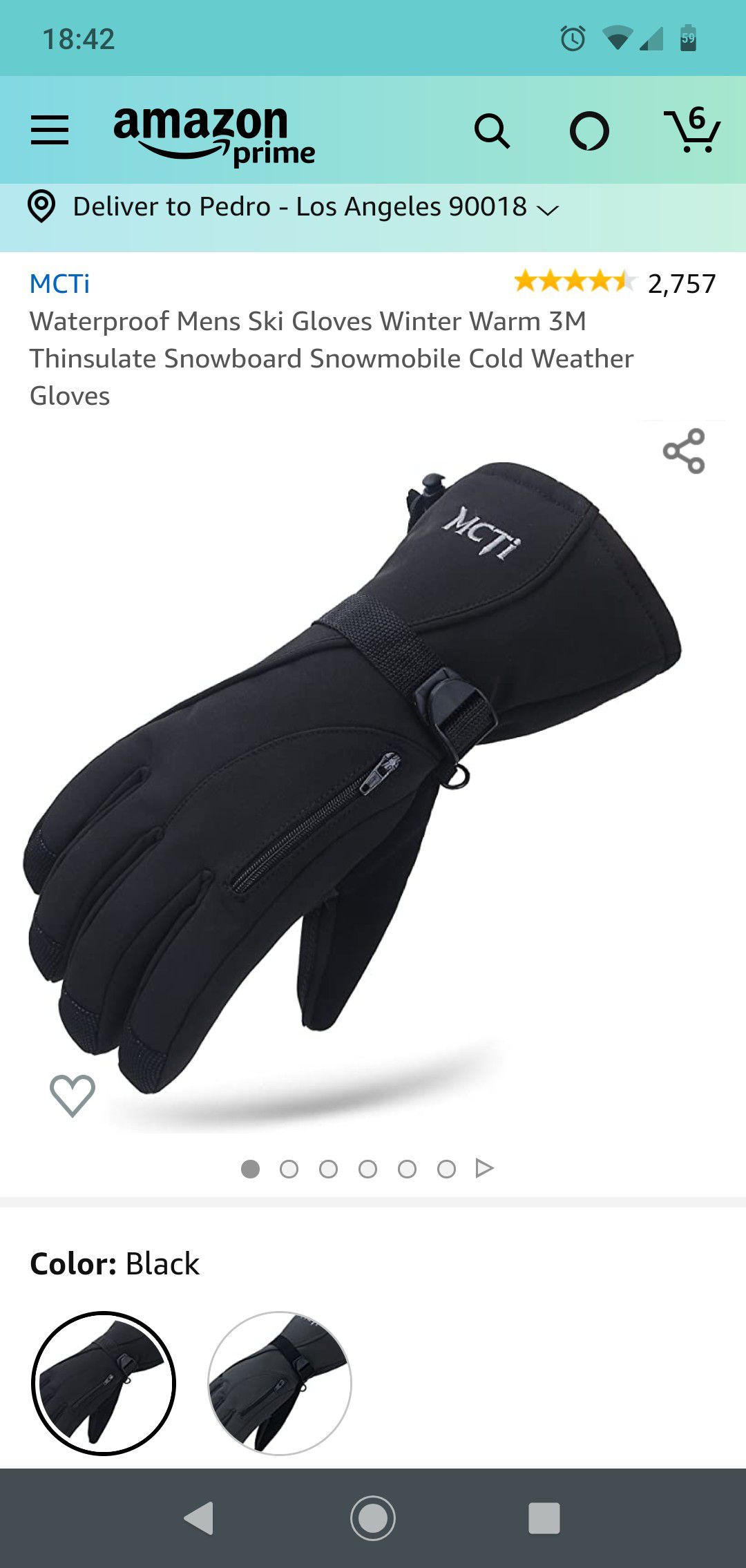 Waterproof Mens Ski Gloves Winter Warm 3M Thinsulate Snowboard Snowmobile Cold Weather Gloves