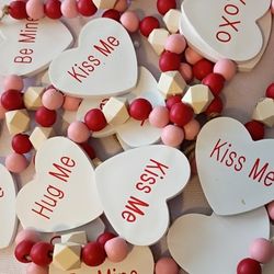 2 Valentine's Wood Garlands 