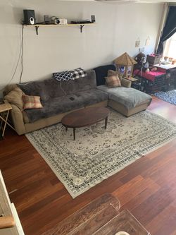 11’couch and coffee table