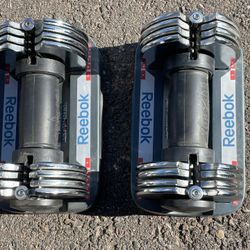 Adjustable Reebok Weights 25lb-5lb