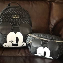Mickey Mouse Backback & Fanny Pack 
