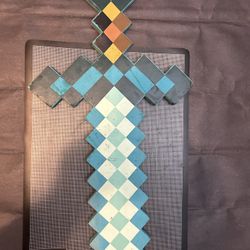 Minecraft Foam Diamond Sword Full Size 20 Inch Toy Costume Weapon Cosplay