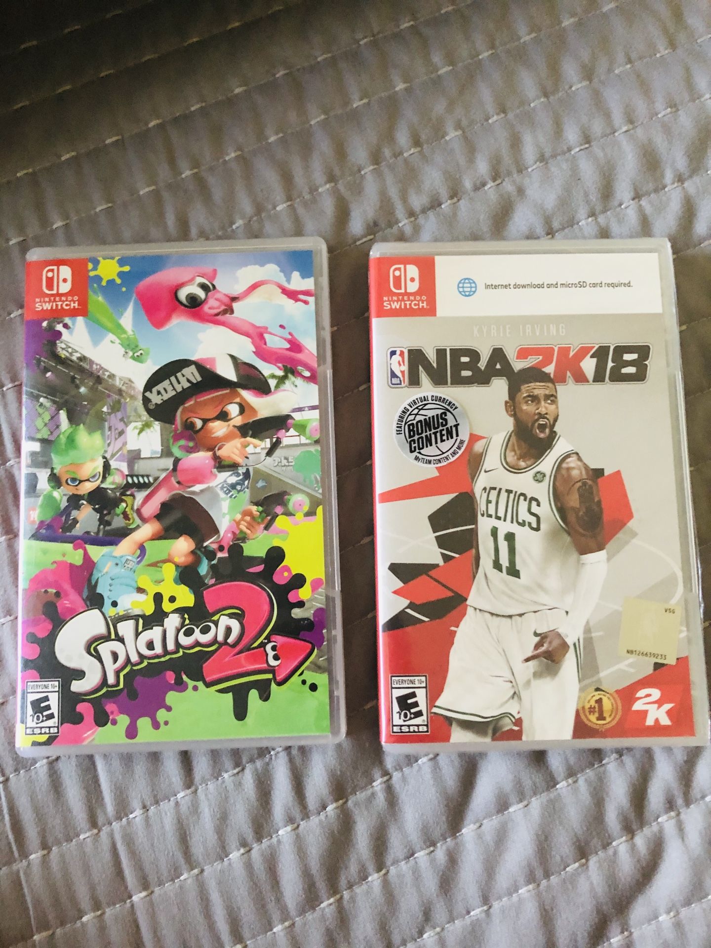 Nintendo Switch Games Splatoon 2 and NBA 2k 18 READ DESCRIPTION!