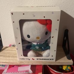 Hello Kitty Starbucks Stuffed Animal 
