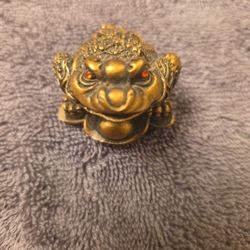 Feng Shui Money Toad - Chinese Symbol Of Wealth And Prosperity  - Vintage  - Rare