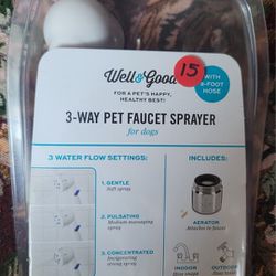 Well & Good 3-Way Pet Faucet Sprayer for Dogs