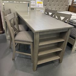 New Year Clearance Sale. Miranda Solid Wood Counter Height Dining Set Now Only $499. Easy Finance Option. Same-Day Delivery.