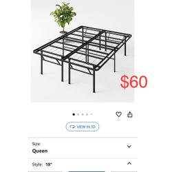 ZINUS Queen 18 Inch Metal Platform Bed Frame