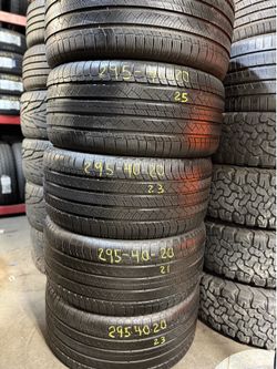 20” tires michelin 295/40/20 semi new with free installation $100 each