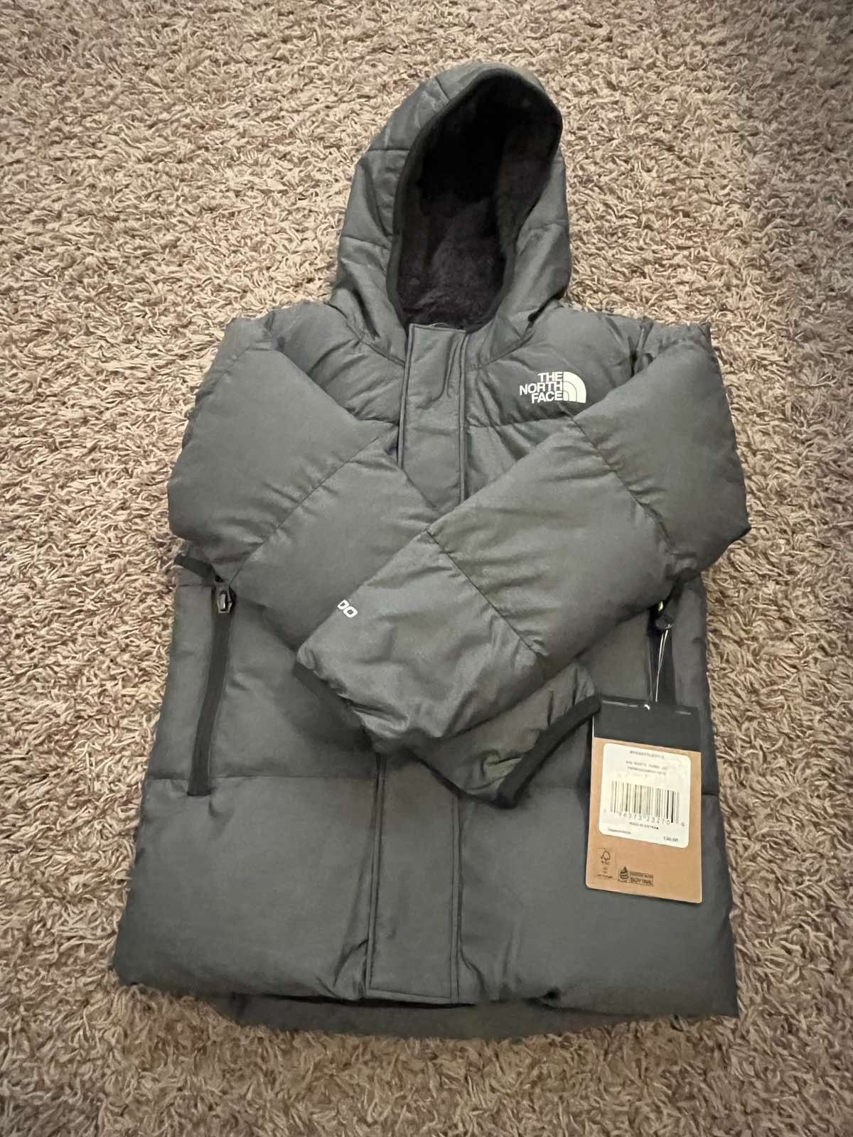 the north face kids infant medium grey down jacket size 5T