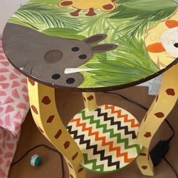 Jungle Nursery, Nightstand Side Table