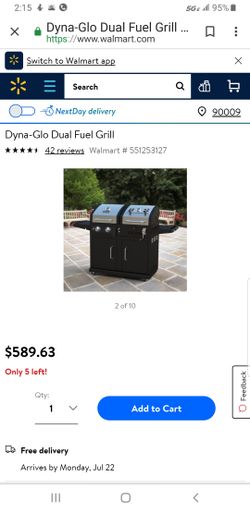 Dual fuel grill