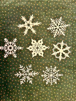 Snowflake Christmas Ornaments Set of 7