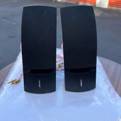 BOSE Model 161 Pair Black Surround Speakers Set 2 Bookshelf Wall Mount Speakers 