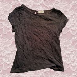 Black lace blouse