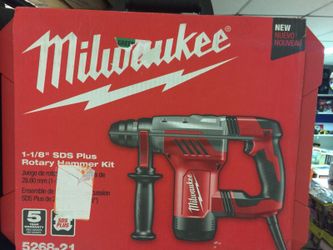 Milwaukee 1-1/8 sds plus rotary hammer kit