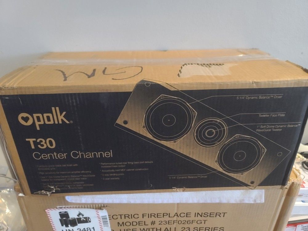 Polk Audio T30 Center Channel Speaker Brand New (Price Is Firm)