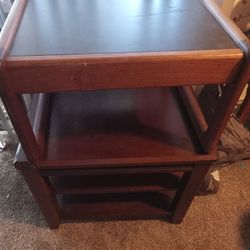 Wood Side Table 