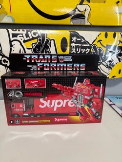 New Sealed Supreme x Transformers Optimus Prime 40th Anniversary