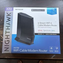 NETGEAR AX2700 Nighthawk WiFi Cable Modem Router 