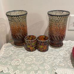 Stained glass Candle holders