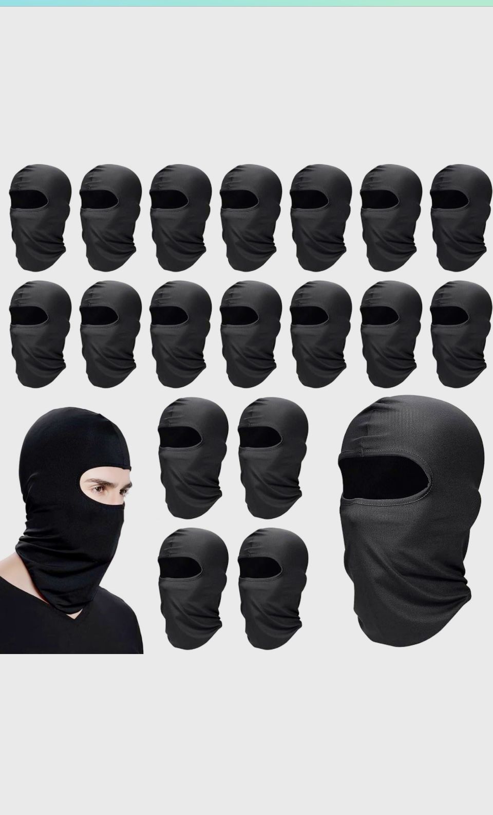 Black Ski Balaclava Masks