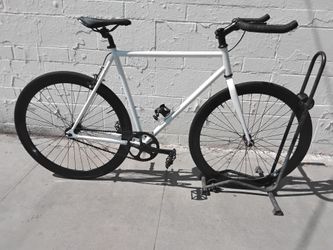 White Track Fixie Bike