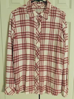 Idyllwind Plaid Flannel Button-Up Shirt Small