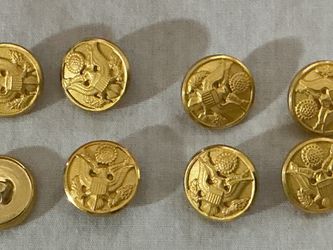 Vintage WWII Army Military Eagle Uniform Scovill MFG Co. Waterbury Brass Buttons