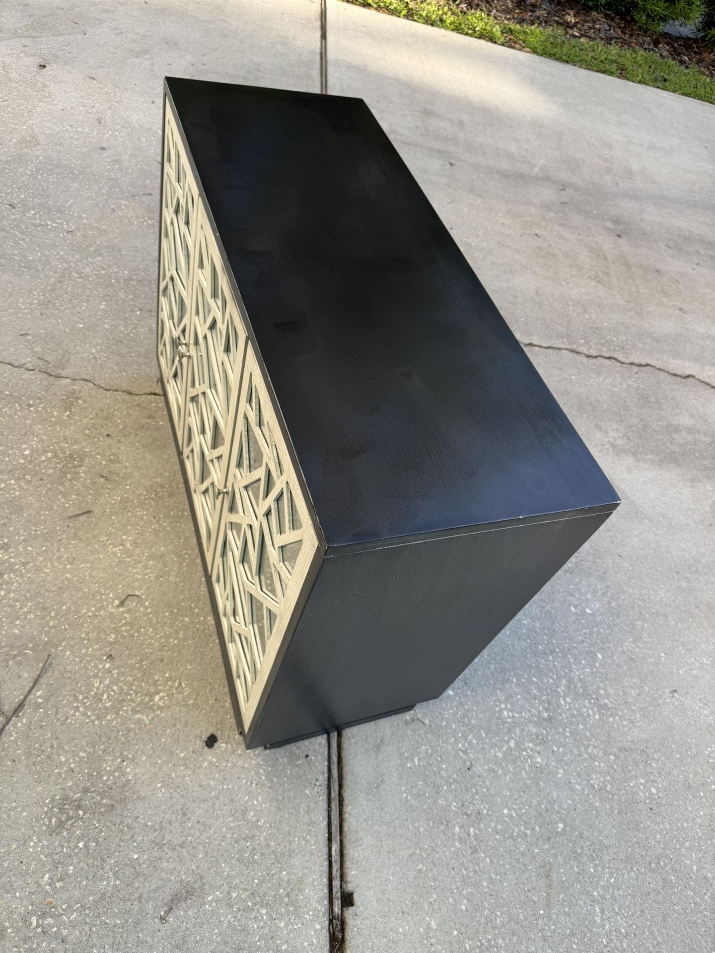 Black And Silver Console Table
