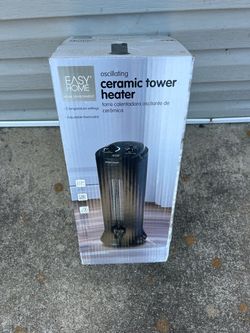 Easy Home Oscillating Ceramic Tower Heater