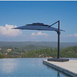 SunVilla 13’ Round 3 Tier Cantilever Umbrella Pool