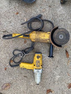 3/4 Dewalt Impact And Dewalt Grinder