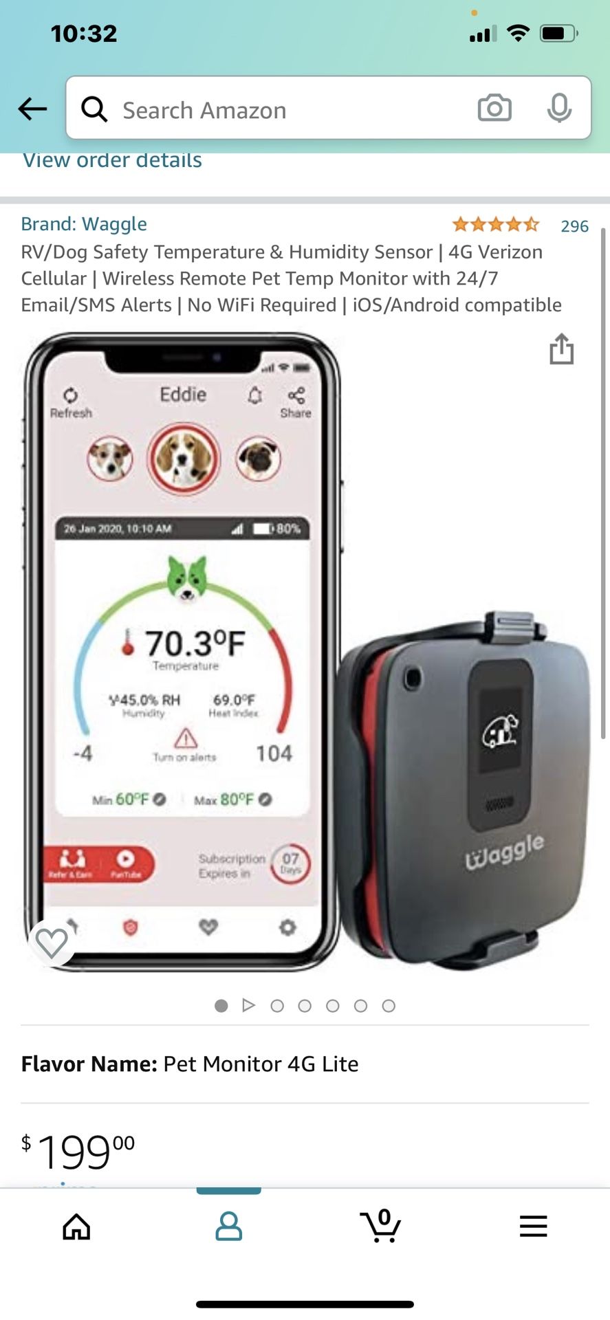 Photo New RV Dog Safety Temperature and humidity sensor