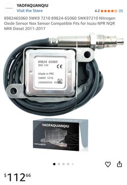 Nitrogen Oxide Sensor Nox Sensor Compatible Fits for Isuzu NPR NQR NRR Diesel 2011-2017