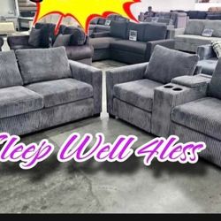2 Pc Sofa Set 