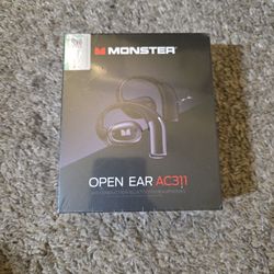 Monster Open Ear AC210 Headphones, Bluetooth 5.4 Earphones Stereo Sound, Wireless Headphones 30 Hours Playback, Type-C Charging, HD Clear Calls, Touch