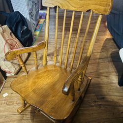 Vintage Wooden Rocking Chair