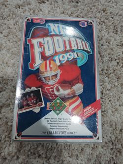 1991 upper deck football high number series box